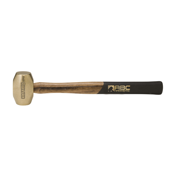 Abc Hammers 4 lb. Brass Hammer with 15" Wood Handle ABC4BW